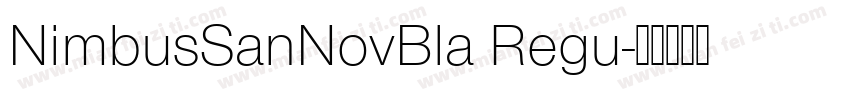 NimbusSanNovBla Regu字体转换